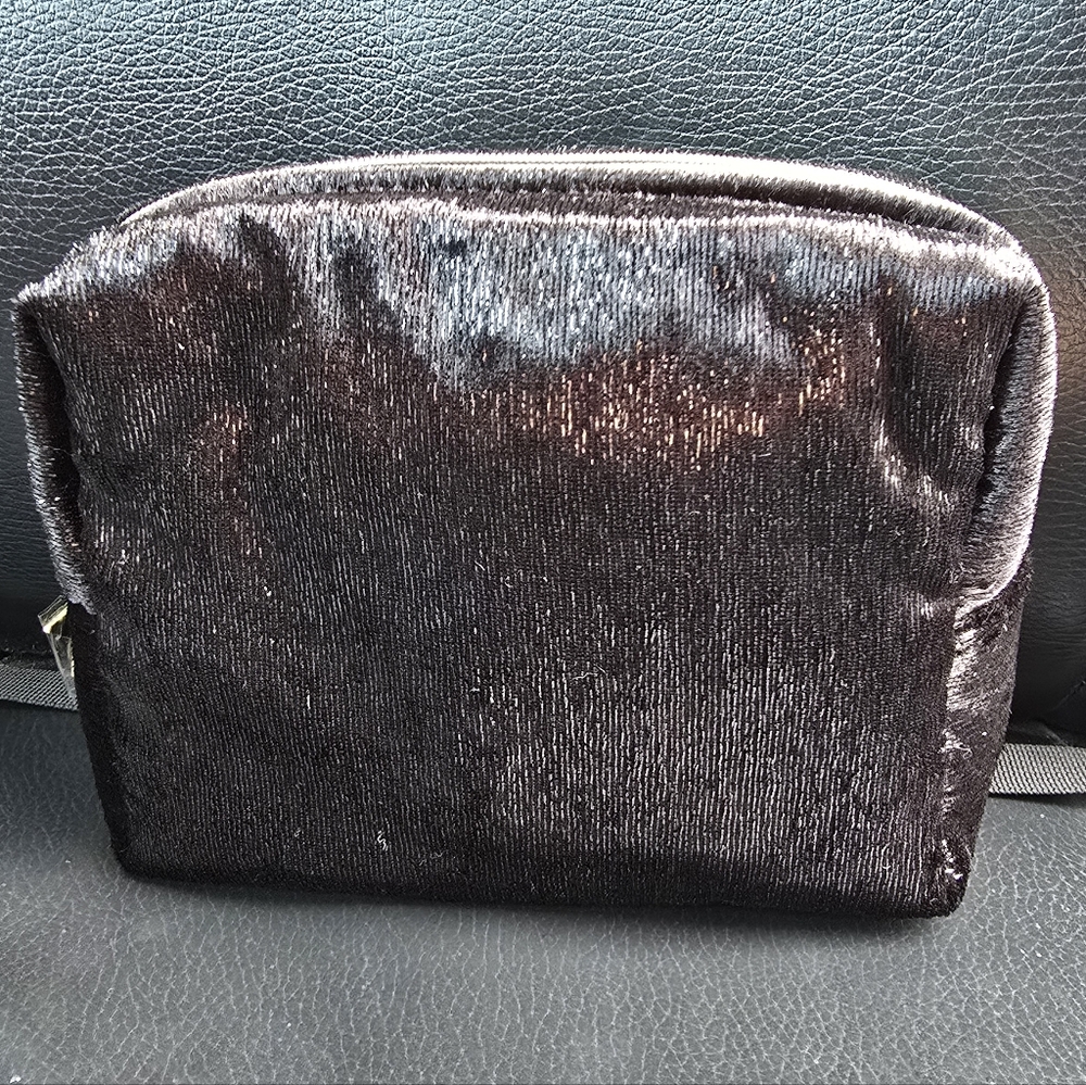 Dior Black Velvet Cosmetic Bag/ Clutch with Gold Accents Nwt - Picture 4 of 7
